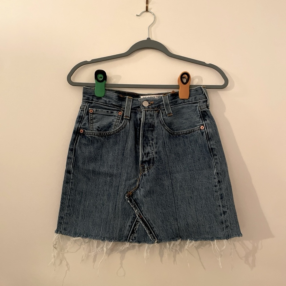 Women’s Levi’s vintage twin jean skirt, size small/x-small